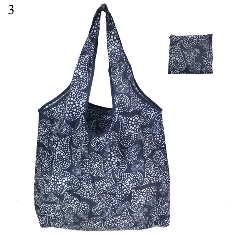 Eco Shopping Travel Shoulder Bag Oxford Tote Handbag Folding Reusable Cartoon - Цвет: 3
