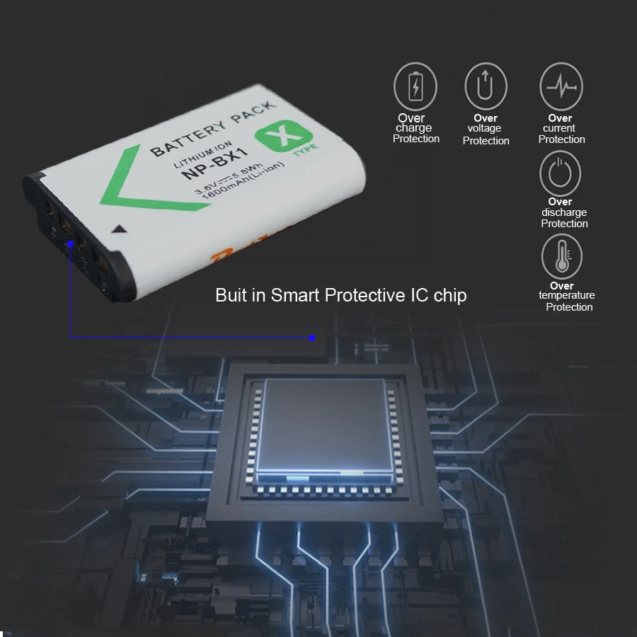 Для sony NP-BX1 Батарея NP BX1 тройной светодиодный зарядное устройство подходит FDR-X3000 AS100V HX400 HX60 GWP88 HDR-AS300R комплектующие фотоаппарата sony DSC RX1 RX100 Камера