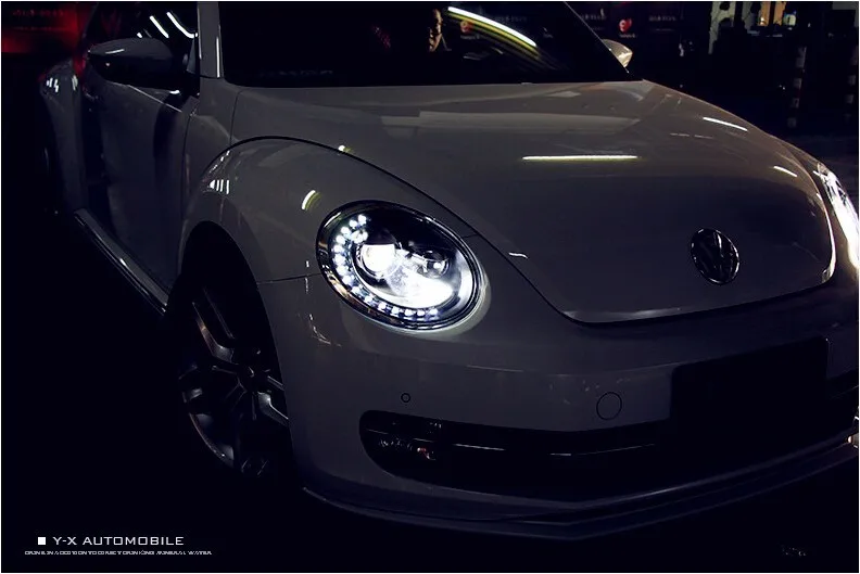 Автомобильный Стайлинг для Volkswagen Beetle фары 2013- Beetle светодиодный фары DRL Биксеноновые линзы Высокий Низкий луч парковка