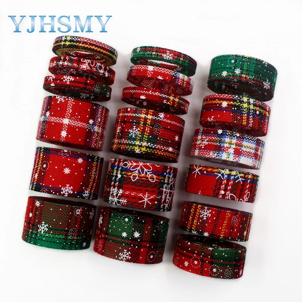 YJHSMY I-19903-2029 10/25/38 мм 5 ярдов красная сетка ткань Снежинка лук DIY аксессуары для
