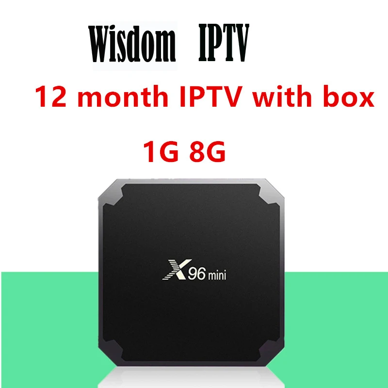 Французский X96 Мини Смарт Android tv Box подписка Франция Испания немецкий Португалия Великобритания арабский голландский Швеция Польша M3U - Цвет: 1G 8G With 12m IPTV