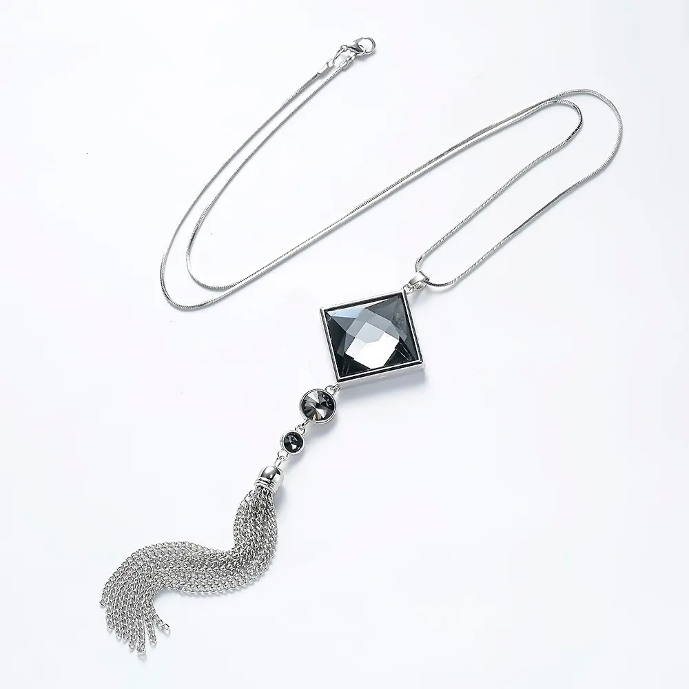 Meyfflin Collier Femme женское длинное ожерелье модное геометрическое ожерелье цепочка с кисточками цепочка для свитера Bijoux Colar
