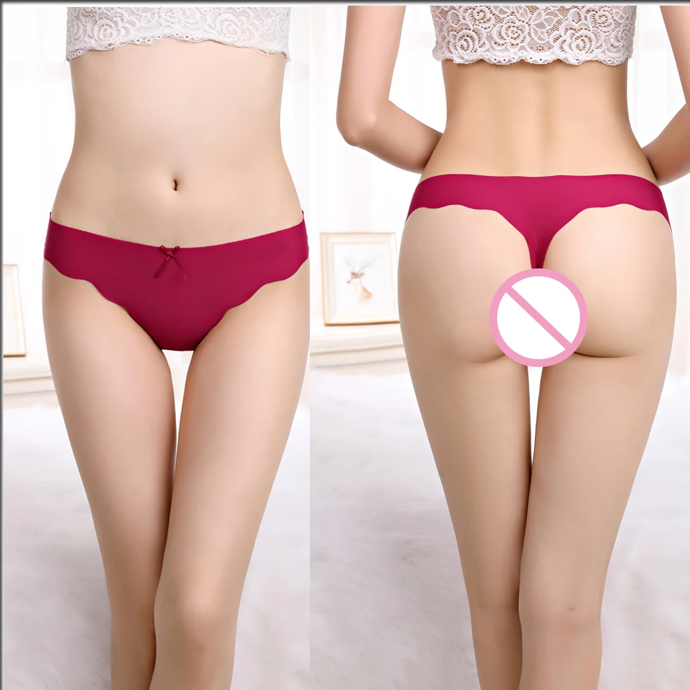 3 шт./соблазнительные женские трусики Невидимые стринги трусы G-Strings открытый Шелковый Бесшовный Промежность нижнее белье стринги трусы 87331