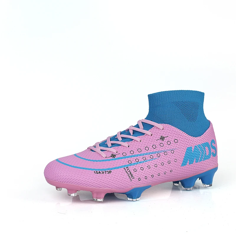 Pink Long Spike Уличные мужские футбольные бутсы для мальчиков, футбольные бутсы, детские бутсы, спортивные кроссовки, футбольная обувь для мужчин, футбольная обувь - Цвет: Pink Long Spike