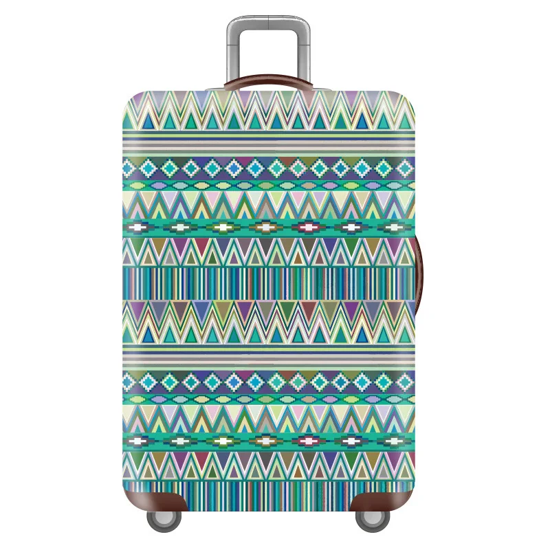 Q Luggage cover Новые цветы эластичный багажный Защитный чехол Модный унисекс багажный чехол для 18-32 дюймов костюм чехол Аксессуары для путешествий - Цвет: Q Luggage cover