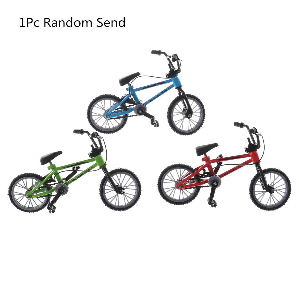As pictures Сплав мини Finger Bikes мальчик игрушка творческая игра BMX велосипед игрушки модель велосипед Фикси с запасными шинами инструменты подарок цвет Randmonly - Цвет: As pictures