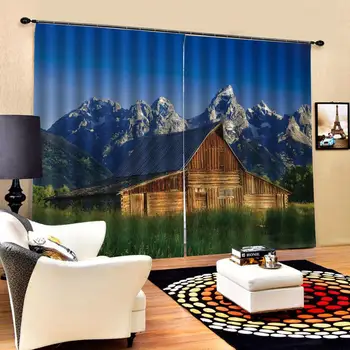 

nature scenery curtains Window Blackout Luxury 3D Curtains set For Bed room Living room Office Drapes Cortinas