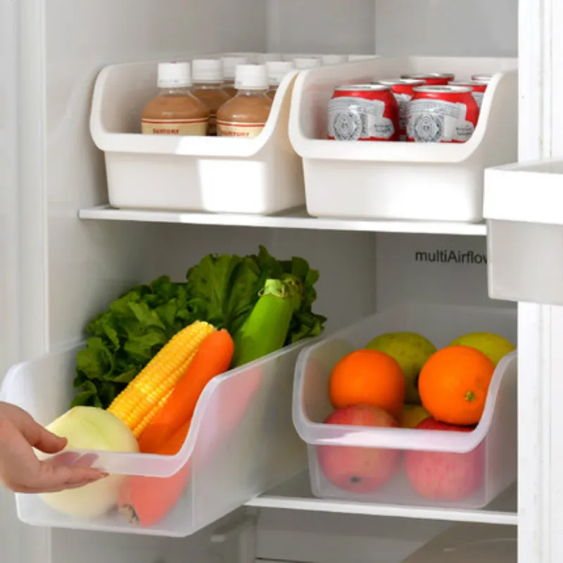 

Japanese plastic storage basket fruit toy square basket Refrigerated storage box Office kitchen bathroom home organizer Sundries