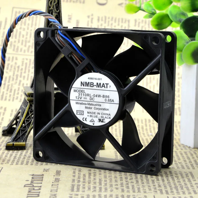 

3110RL-04W-B86 8025 12V 0.65A 4 провода pwm охлаждение двигателя