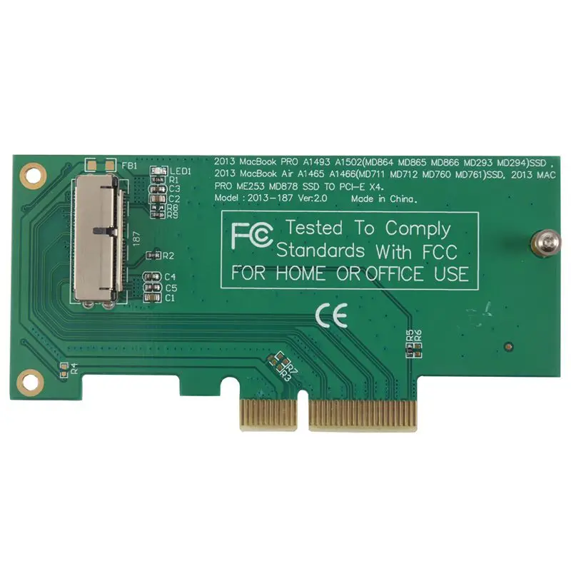 Адаптер для PCI-E 4X для 2013 Air Pro SSD