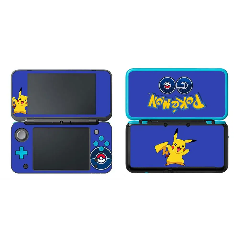 Виниловая наклейка Pokemon Go с изображением Пикачу для нового 2DS LL XL, наклейка для кожи для nintendo 2 DSLL, Виниловая наклейка для защиты кожи - Цвет: 2DSLL0095