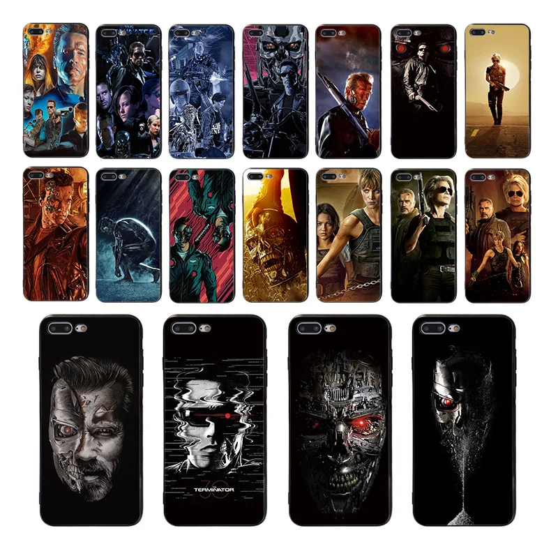 

HOUSTMUST FILM The Terminator Soft black TPU cover 6s 6 7 8 plus for iphone 11 pro xs max phone case xr x se 5s 5 shell Coque