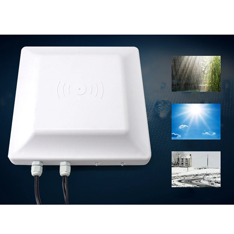 R16-7DB водонепроницаемый UHF RFID считыватель карт дальнего действия для системы контроля доступа парковки(EU Plug