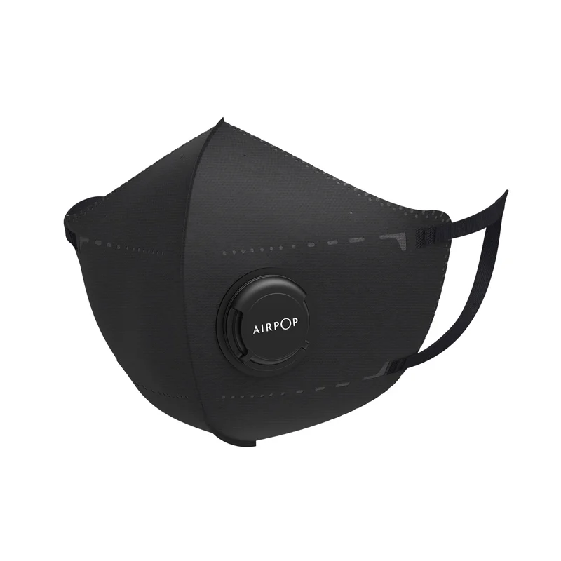 2 шт. Mijia AirPOP маска портативная PM2.5 анти-Дымчатая маска Регулируемая Ушная подвесная Анти-пыль анти-загрязнения маска для лица для Xiaomi маска - Цвет: Black