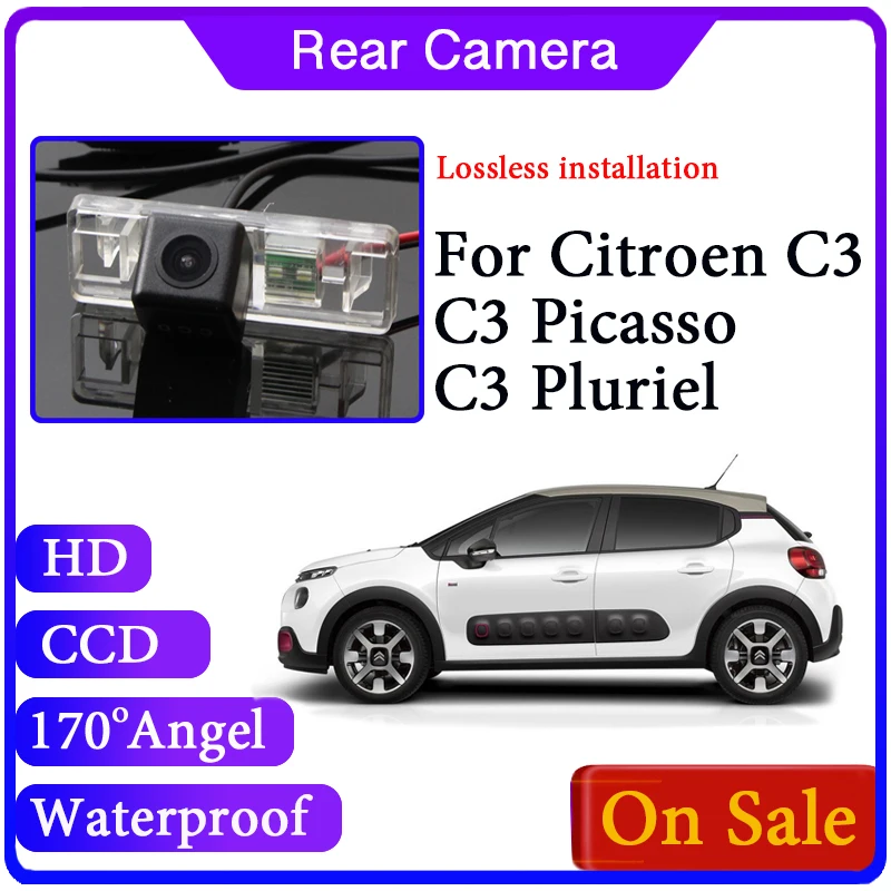 For Citroen C3 Picasso Pluriel 2002~2020 Reverse Parking High Quality Waterproof Camera  FHCFH