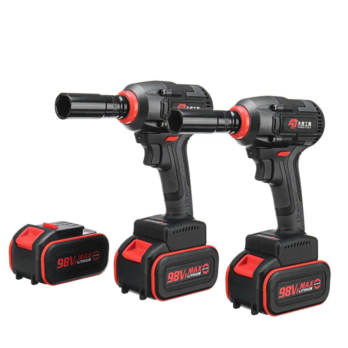 1Set 98V 16800mAh Cordless High Torque Lithium-Ion Brushless motor Electric Impact Wrench 360 N.m Torque 2500r/min