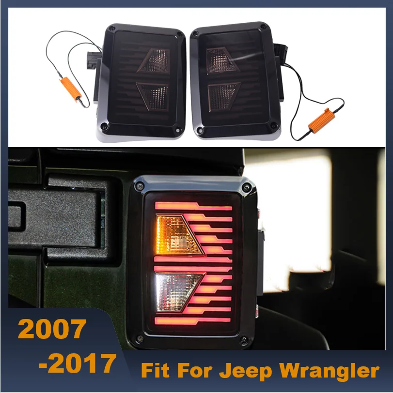 

Universal LED Trailer Tail Lights Brake Turn Signal Reverse Running Back Up Stop Rear Lights For Jeep Wrangler 2007-2017