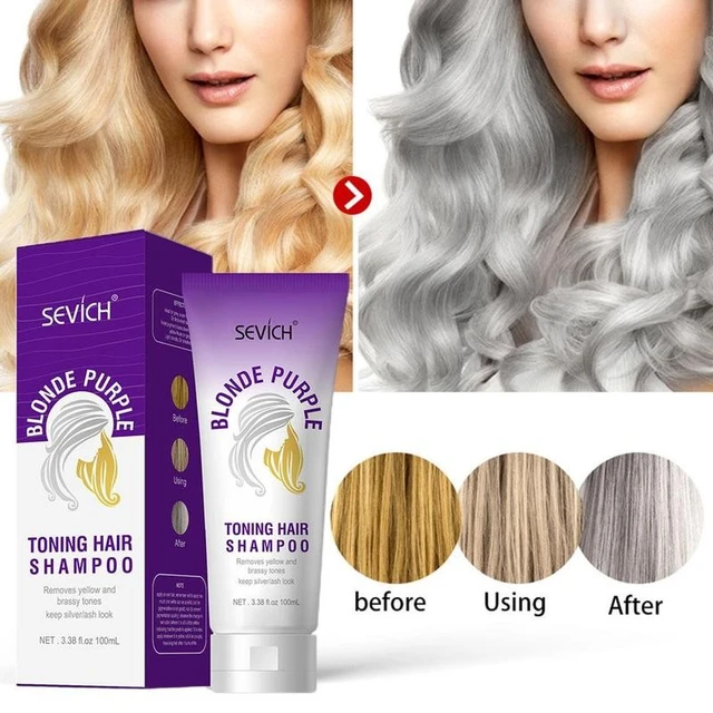 Purple Shampoo Yellow Amino Acid Hair Mask Moisturizing Color-fixing Shampoo Bleaching Shampoo _ - AliExpress Mobile