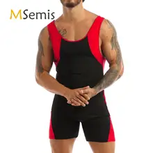 Купальник мужской, трико-боди с U-образным вырезом, без рукавов Купальник мужской, трико-боди с U-образным вырезом, без рукавов