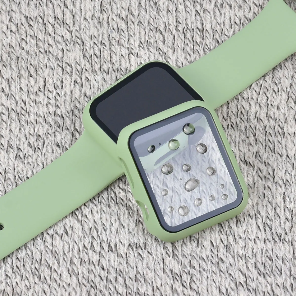 Чехол+ закаленное стекло для Apple Watch 44 мм 40 мм серия 5 4 3 2 1 Защитная крышка для экрана бампер чехол для iwatch 5 4 3 2 1 42 мм 38 мм