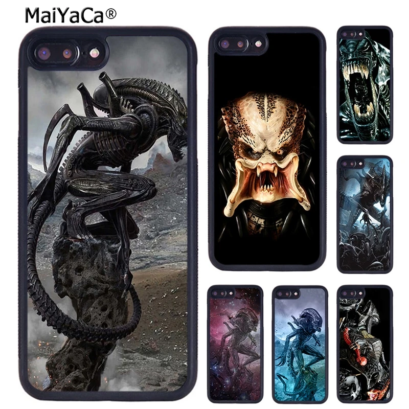 Maiyaca Alien Vs Predator Custodia Per Telefono Per Iphone Se2020 15 14 Xr Xs 11 12 13 Pro Max 6 6S 7 8 Plus Coque Cover Shell