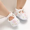 New Flower Embroidery Baby Girl Shoes Cotton Non-slip Soled Toddler Shoes Spring Summer Baby Shoes Princess Girls First Walkers 4