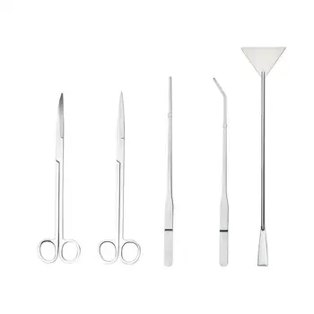 

1 Set Stainless Steel Aquarium Aquascaping Kit Aquarium Tank Aquatic Plant Tools Sets Tweezers Scissor Spatula
