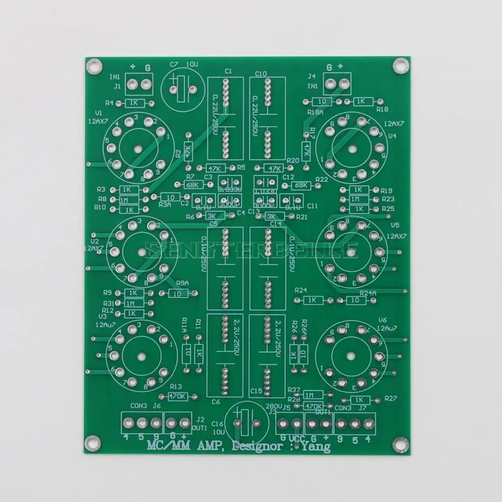 No Feedback MM/MC Phono Raii Amplifier Bare PCB Base on Sansui High-level MM high quality mm riaa turntables ear834 tube phono amplifier diy kits 12ax7 ecc83 for audio