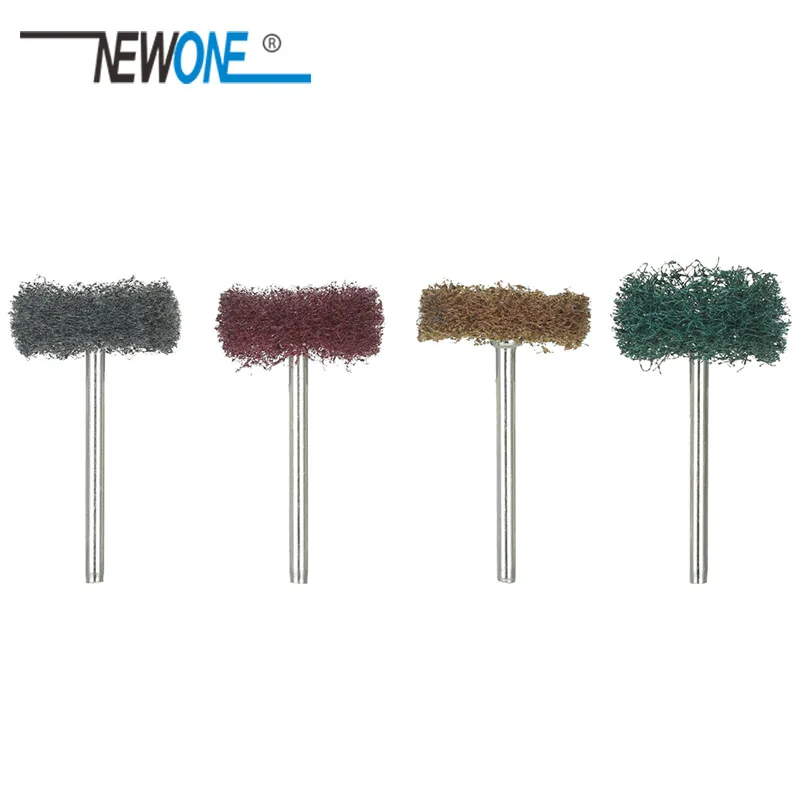 Mini Brush Scouring Pad Abrasive Wheel Nylon Fiber Grinding Sanding Head Polishing Wheel Fits Rotary Tool Dremel Accessories