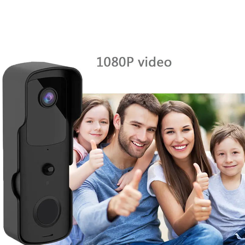 touch screen intercom 1080P WiFi Tuya Smart Video Doorbell IP54 Waterproof Camera Video Intercom Doorbell Two-Way Audio Works With Alexa Google Home video door phone