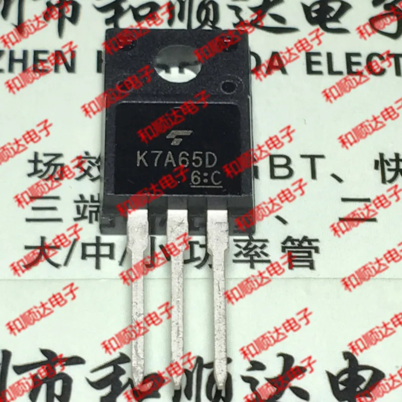 10 шт./лот K7A65D TK7A65D новые имеющиеся TO-220F 650V 7A