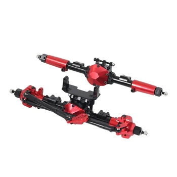 

RC Car CNC Metal Front & Rear Axle with Protector for 1:10 RC Crawler Car Axial SCX10 II 90046 90047