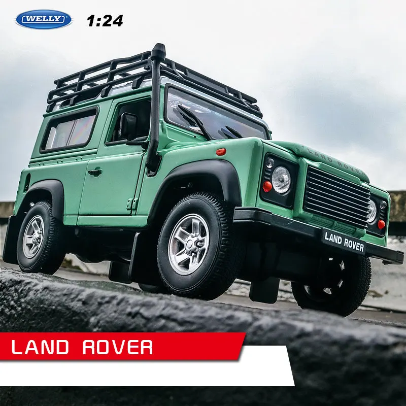 Welly 1:24 Land Rover Defender автомобильный брелок для автомобильных ключей имитационная