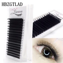 HBZGTLAD Быстрая 16 рядов/Чехол 7~ 15 мм микс премиум натуральная синтетическая норка индивидуальное наращивание ресниц макияж maquiagem cilios