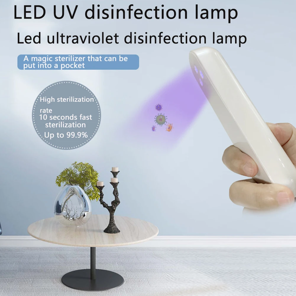 

Portable Handheld UV Disinfection Lamp UVC Led Strip Sterilizer UV Wand Sanitizer Disinfection Germicidal Stick for Kill virus
