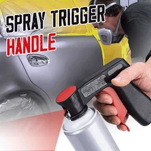 Portable Paint Handle Care Aerosol Spray Gun Handle with Full Grip Trigger Locking Collar Maintenance Repair Tool Car Accessory