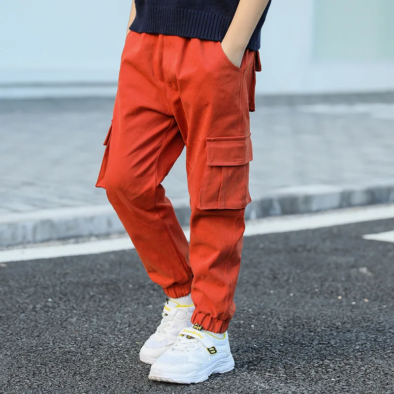 

Crawler Autumn Big Boy BOY'S Bib Overall Casual Sports Pants Children Spring And Autumn 2019 New Style Korean-style Fashion