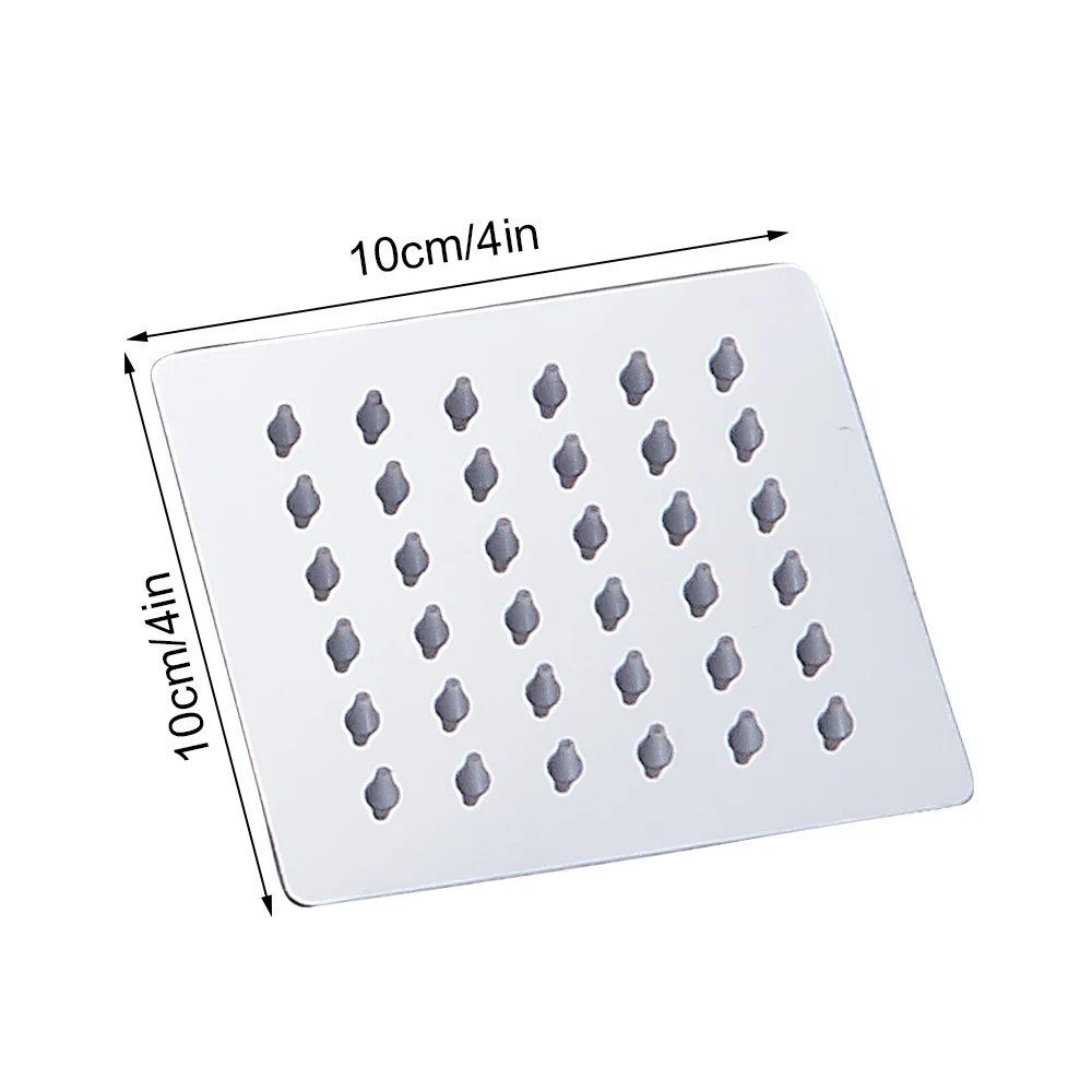Vidric круглый квадратной формы из нержавеющей стали Ультратонкий насадка для душа с эффектом головка 12/10/8/6/4 дюйма аксессуары для ванной и душа хромированный кран - Цвет: Square 4 inch