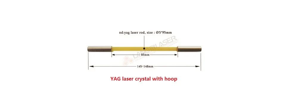 nd;yag laser rod with hoop