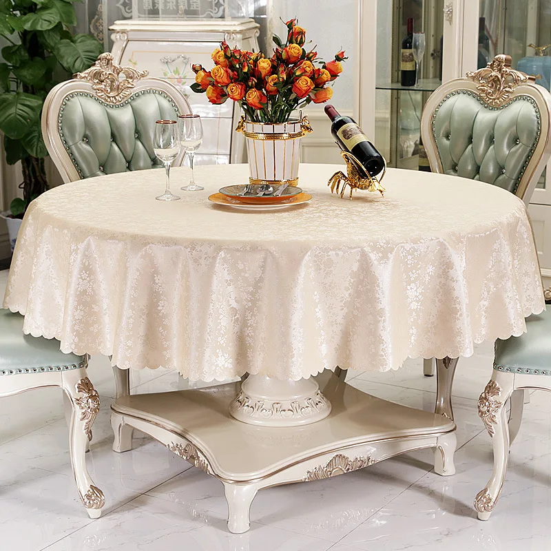 Домашняя водонепроницаемая и маслостойкая Скатерть в европейском стиле круглая