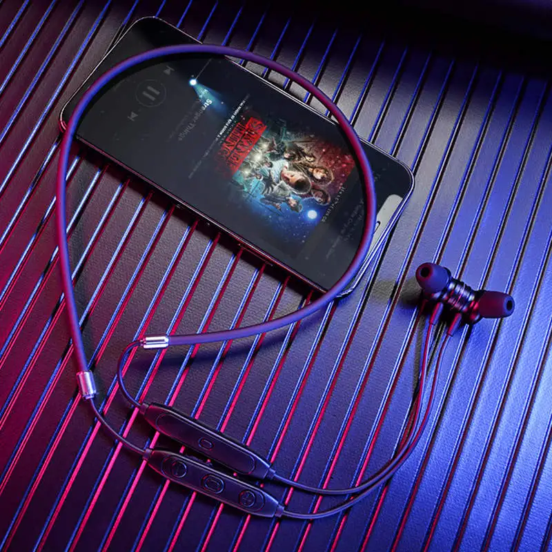 Langsdom L23 беспроводные наушники в ухо Bluetooth с микрофоном шейным ободом спортивная