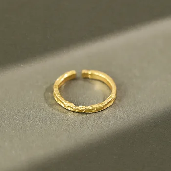 

Korea Irregular Bump Ring Simple Personalized Gold Ring 925 Sterling Silver Rings For Women Aros Mujer Silver 925 Jewelry