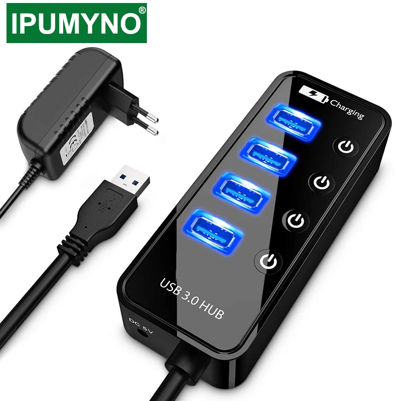 

USB 3.0 HUB Charger Multi 4 7 Port For Ipad MacBook Air Pro Computer Pc Laptop Accessories With Power Adapter Usb Otg Adaptador