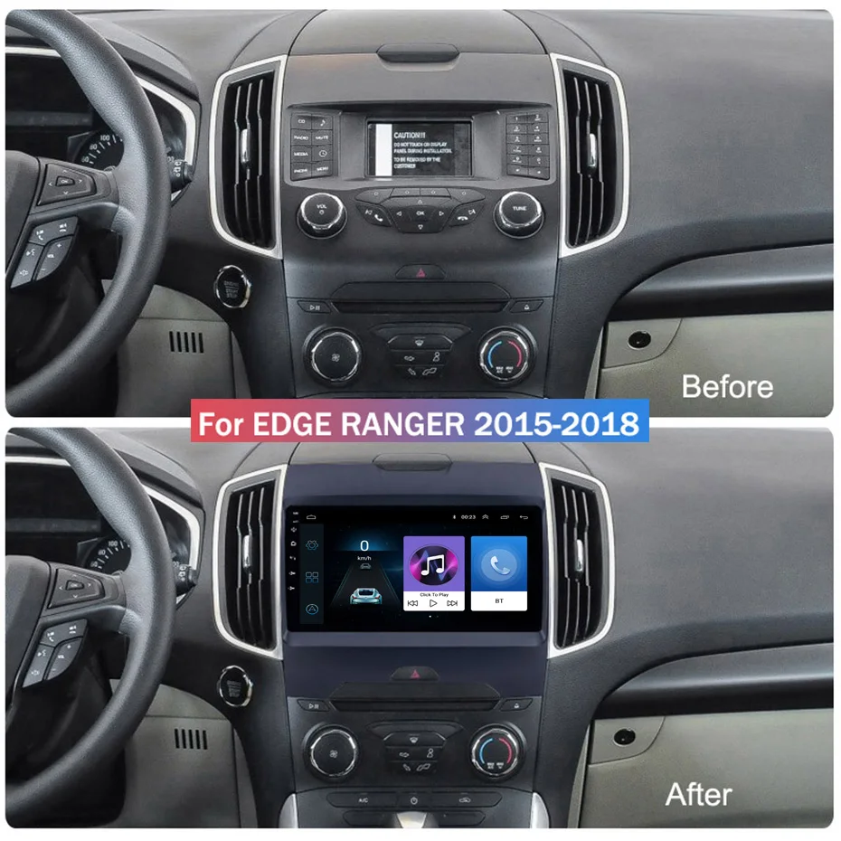 Для Ford EDGE- автомобильный Радио Мультимедиа Видео плеер навигация gps Android 8,1 аксессуары SWC BT wifi седан без dvd