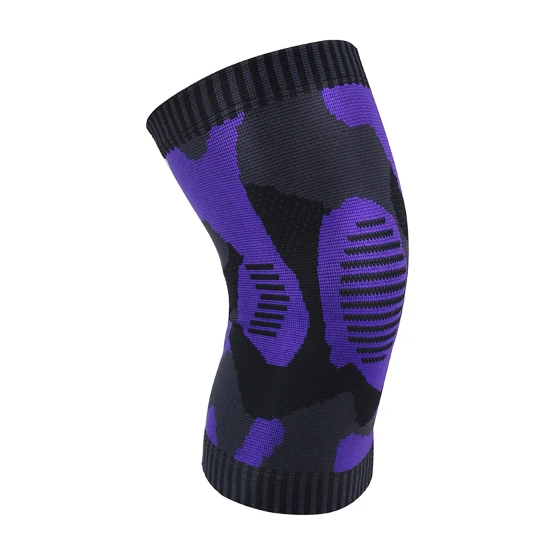 1pc Knee Pad Anti-slip Compression Breathable Knitted Leg Support Protector Outdoor Gym Running Basketball Sportswear Accessory - Цвет: QJ2281Z