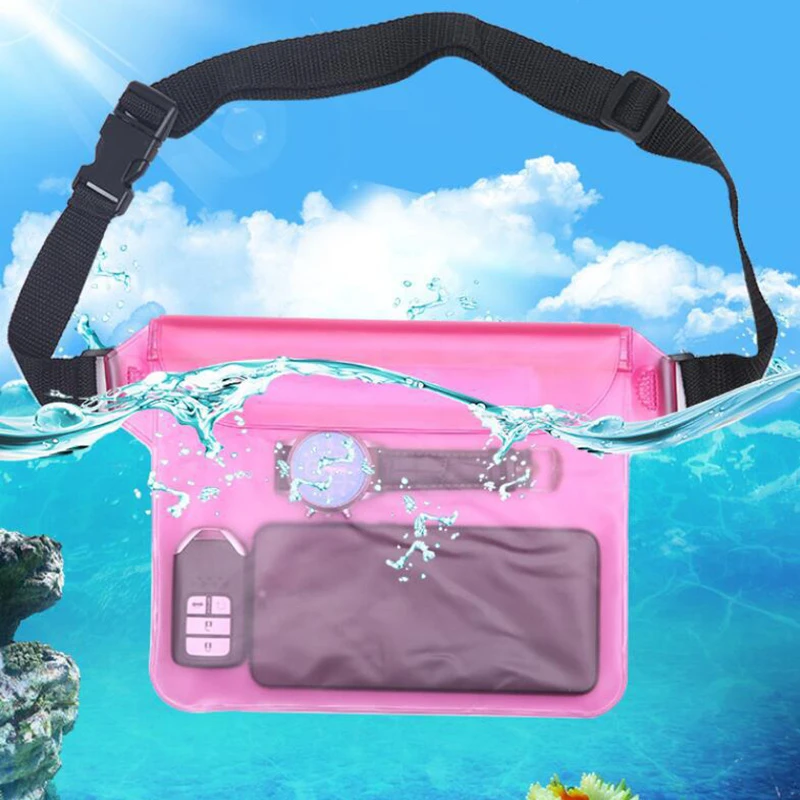 Waterdichte Strandtas Telefoon Pvc Onderwater Droog Frosted Translucent Tassen Schouder Taille Pak Zwemmen Zak Drifting|Swimming Bags| -