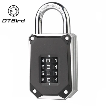

Modern Simple Black Digital Big Size 4-digit Code Lock Door Gymnasium Wardrobe Storage Cabinet Padlock