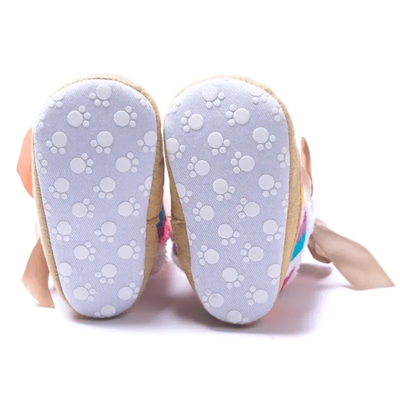 Детская обувь для новорожденных с принтом; обувь для новорожденных; прогулочная обувь с мягкой подошвой; зимняя теплая обувь для малышей