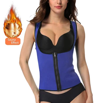 

Women Slimming Sheath Waist Trainer Keep Warm Shapewear Sweat Weight Loss Body Shaper Modeling Vest Workout Tops Fitness Corset