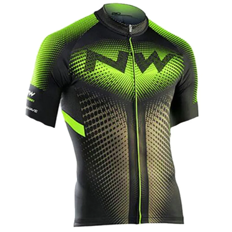 Short top NW быстрая-сухая мука Зеленый Велоспорт Джерси Летние Шорты рукавом гоночный велосипед велоспортивная одежда для гонок велосипедная одежда для мужчин - Цвет: Short top